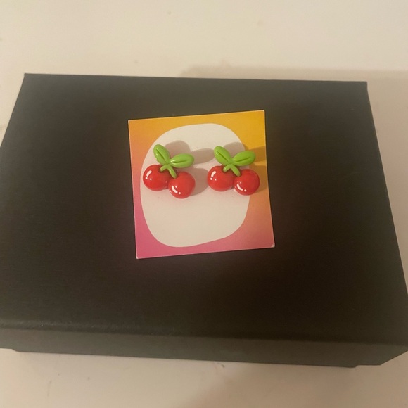 Free w/ bundle Cherry Earrings - Picture 1 of 1
